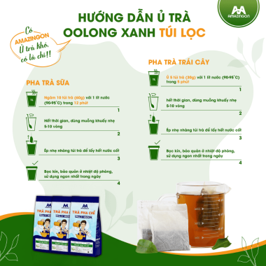 TRÀ OOLONG XANH TÚI LỌC AMAZINGON