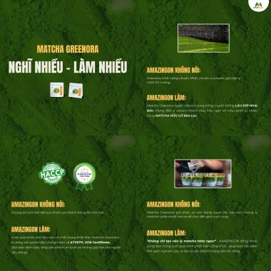 MATCHA GREENORA AMAZINGON - TÚI 200G