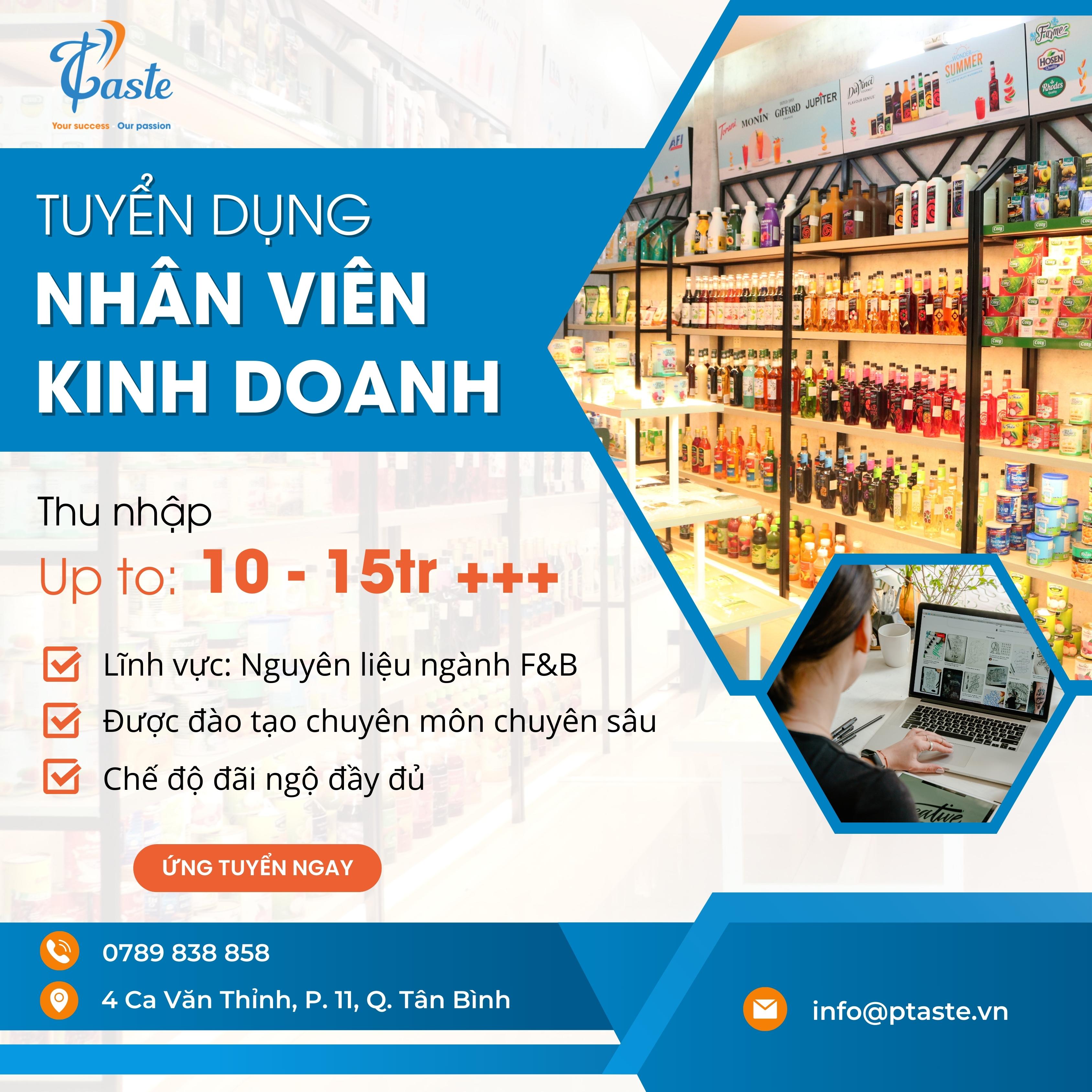 TUYỂN DỤNG NHÂN VIÊN KINH DOANH