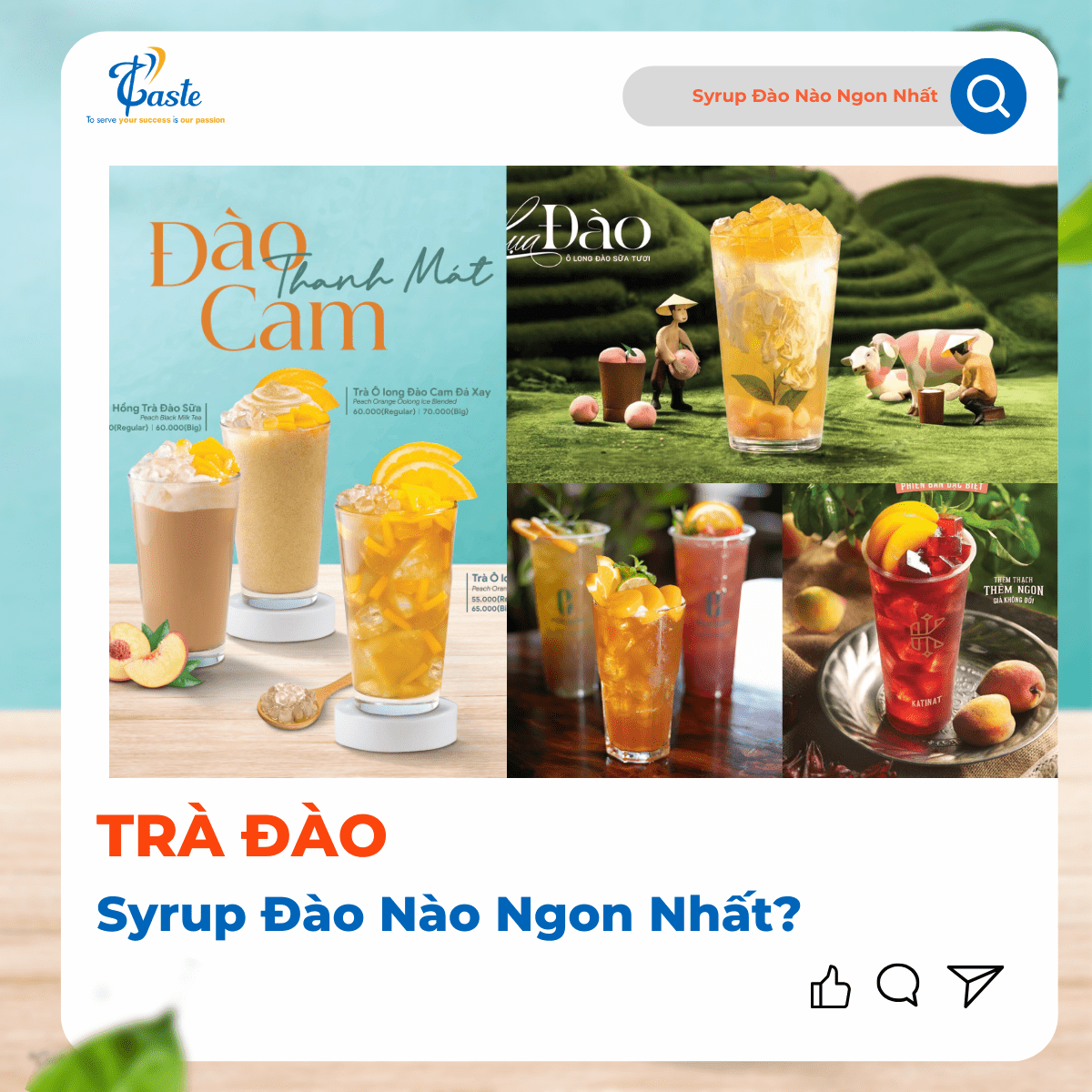 Top 3 Syrup Đào Nào Ngon Nhất Khi Pha Trà Đào?