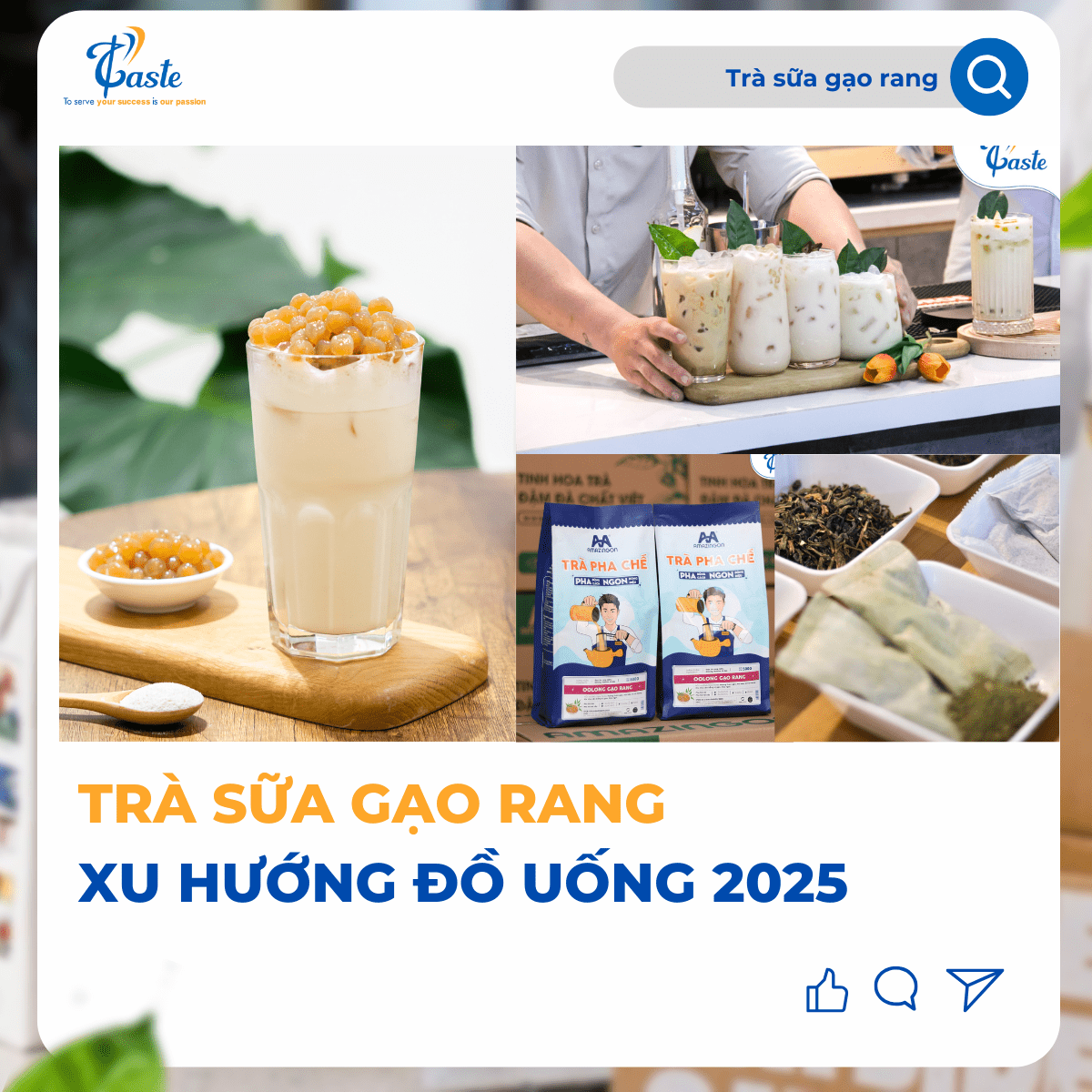Trà Sữa Gạo Rang – Xu Hướng Đồ Uống Mới 2025