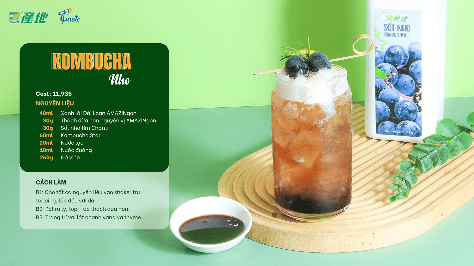 KOMBUCHA NHO TÍM
