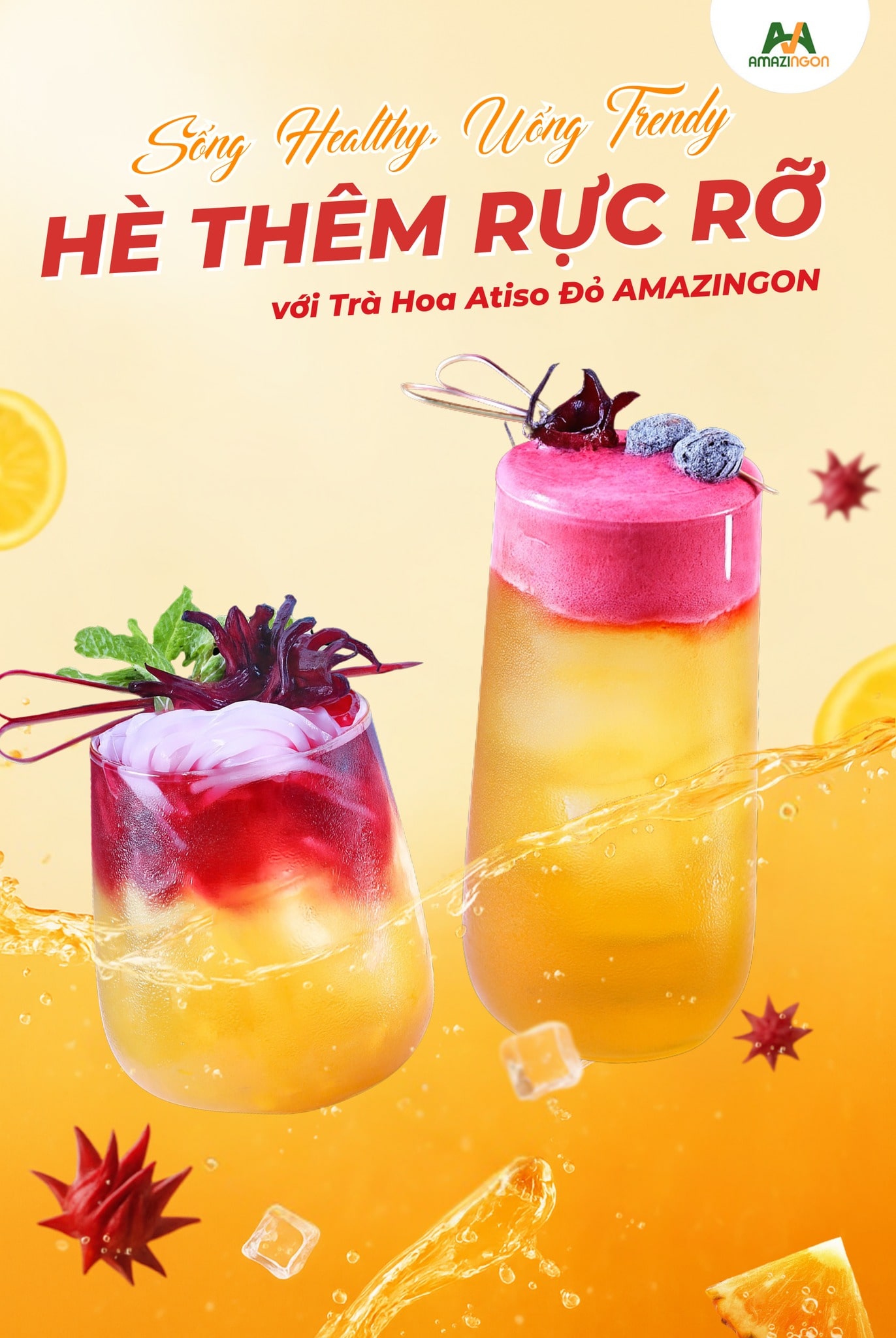 BST Trà Hoa Atiso Đỏ - Sống Healthy Uống Trendy Hè Rực Rỡ