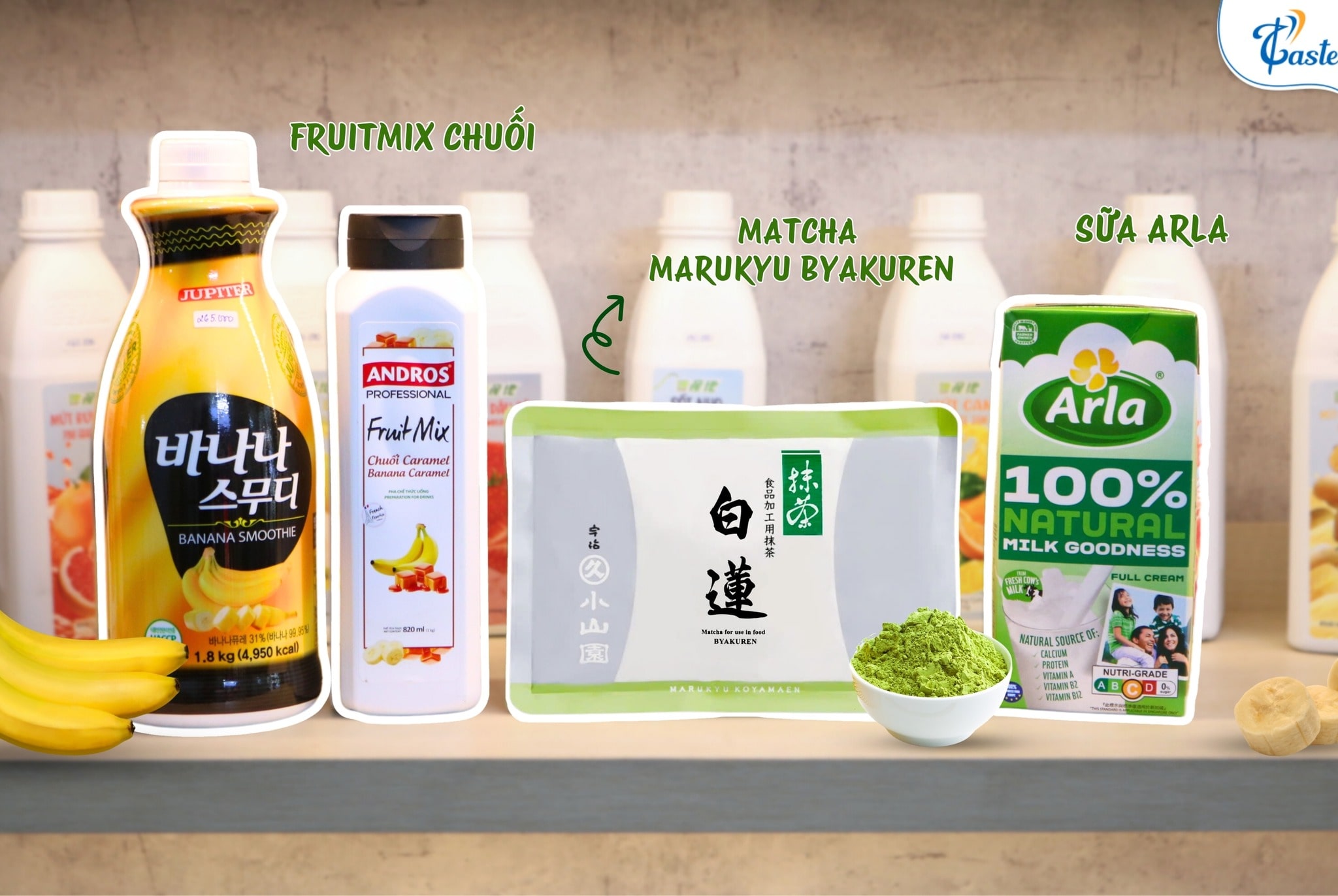 Matcha Latte Chuối