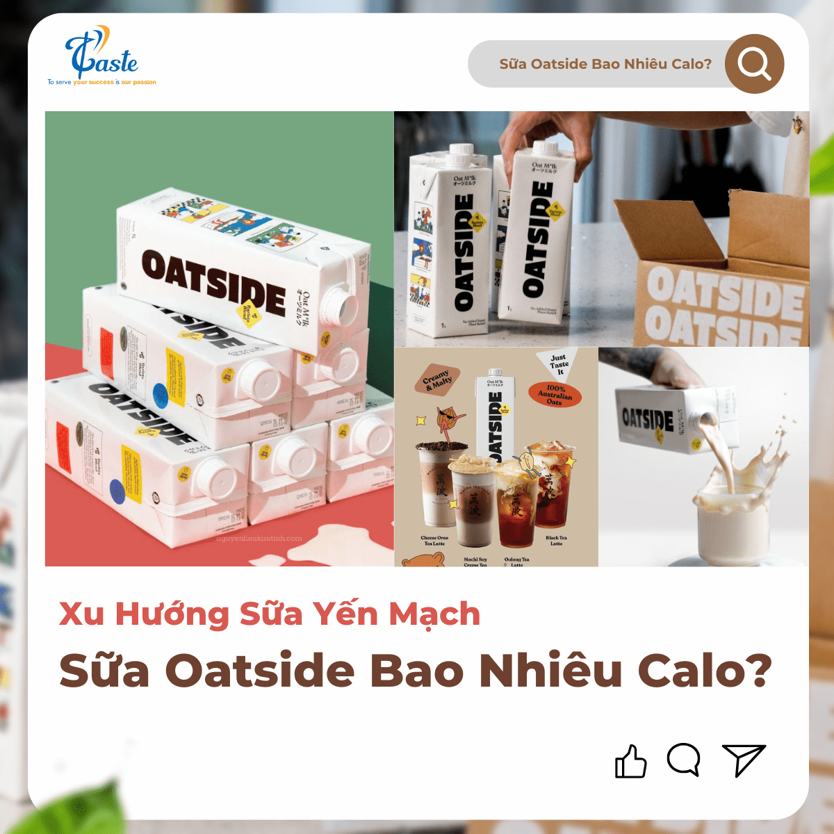 Sữa Oatside Bao Nhiêu Calo? Xu Hướng Sữa Yến Mạch