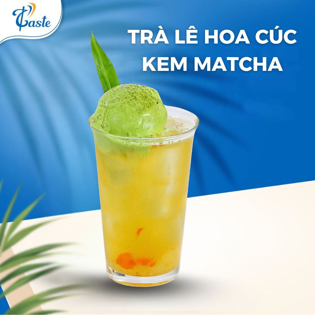 TRÀ LÊ HOA CÚC KEM MATCHA