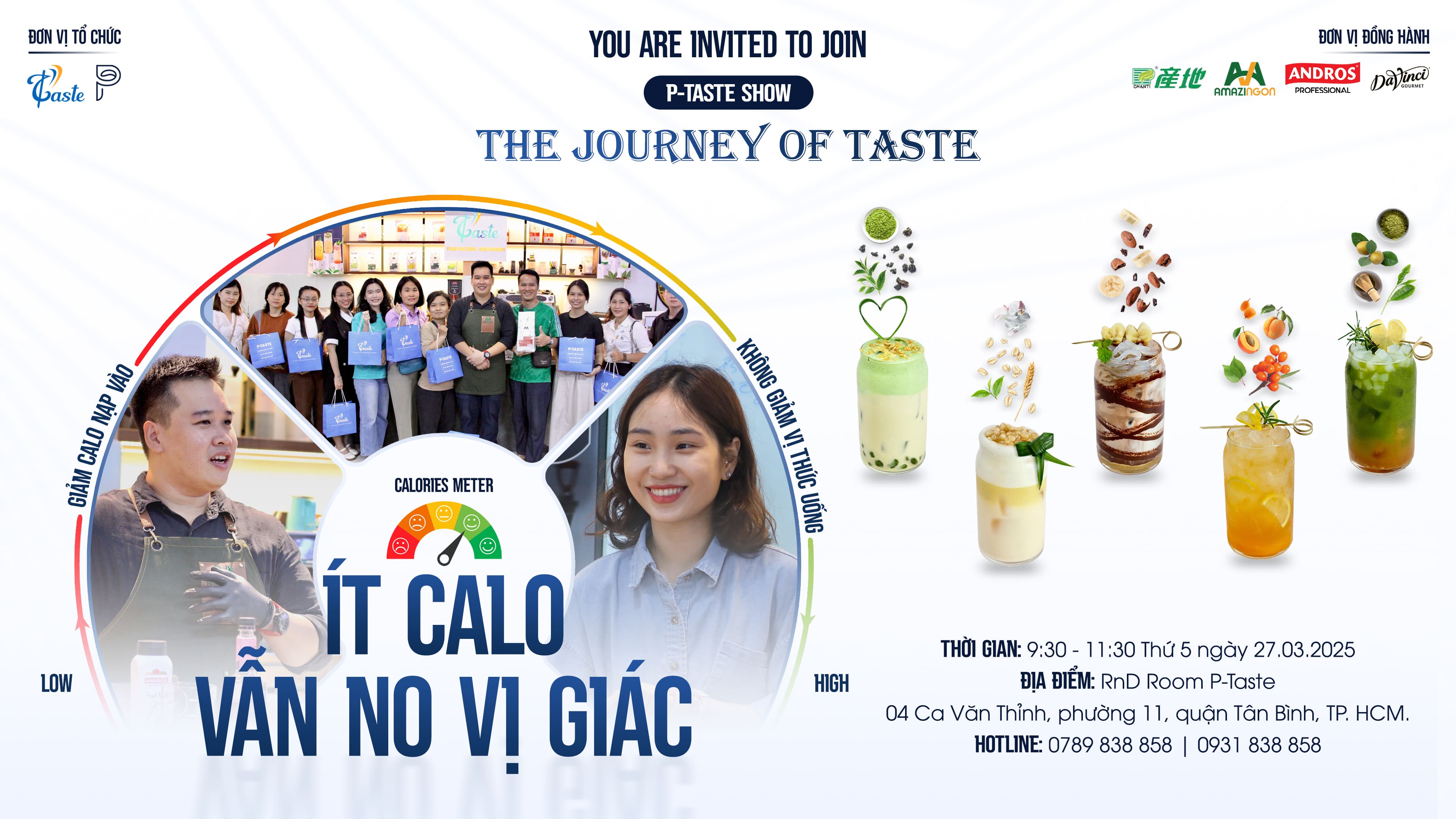 Bắt Nhịp Xu Hướng: Workshop “Ít Calo - Vẫn No Vị Giác” Do P-Taste Tổ Chức
