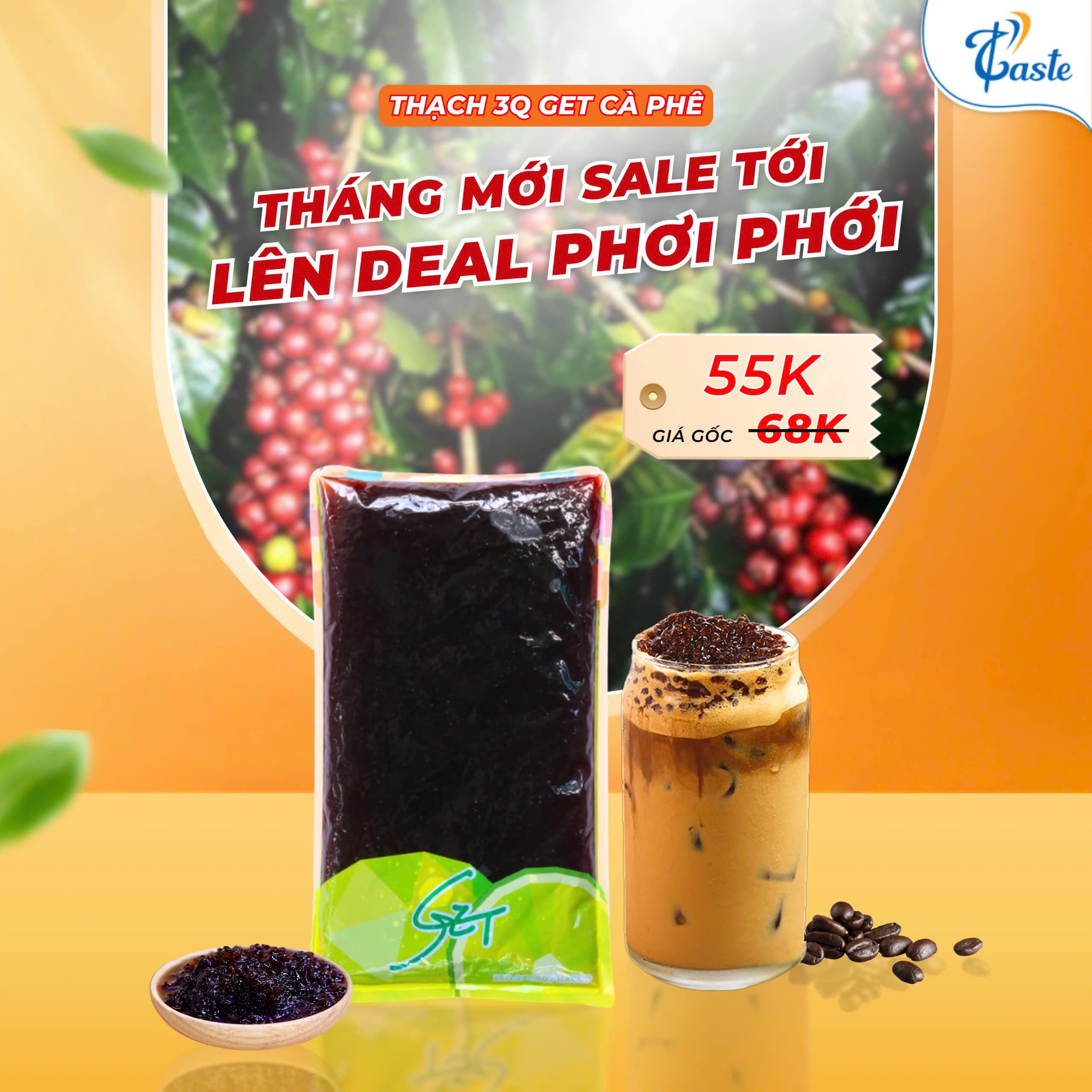 Trân Châu 3Q Hạt Nhỏ Vị Cà Phê Sale Sập Sàn Chỉ 55K/Túi 2Kg