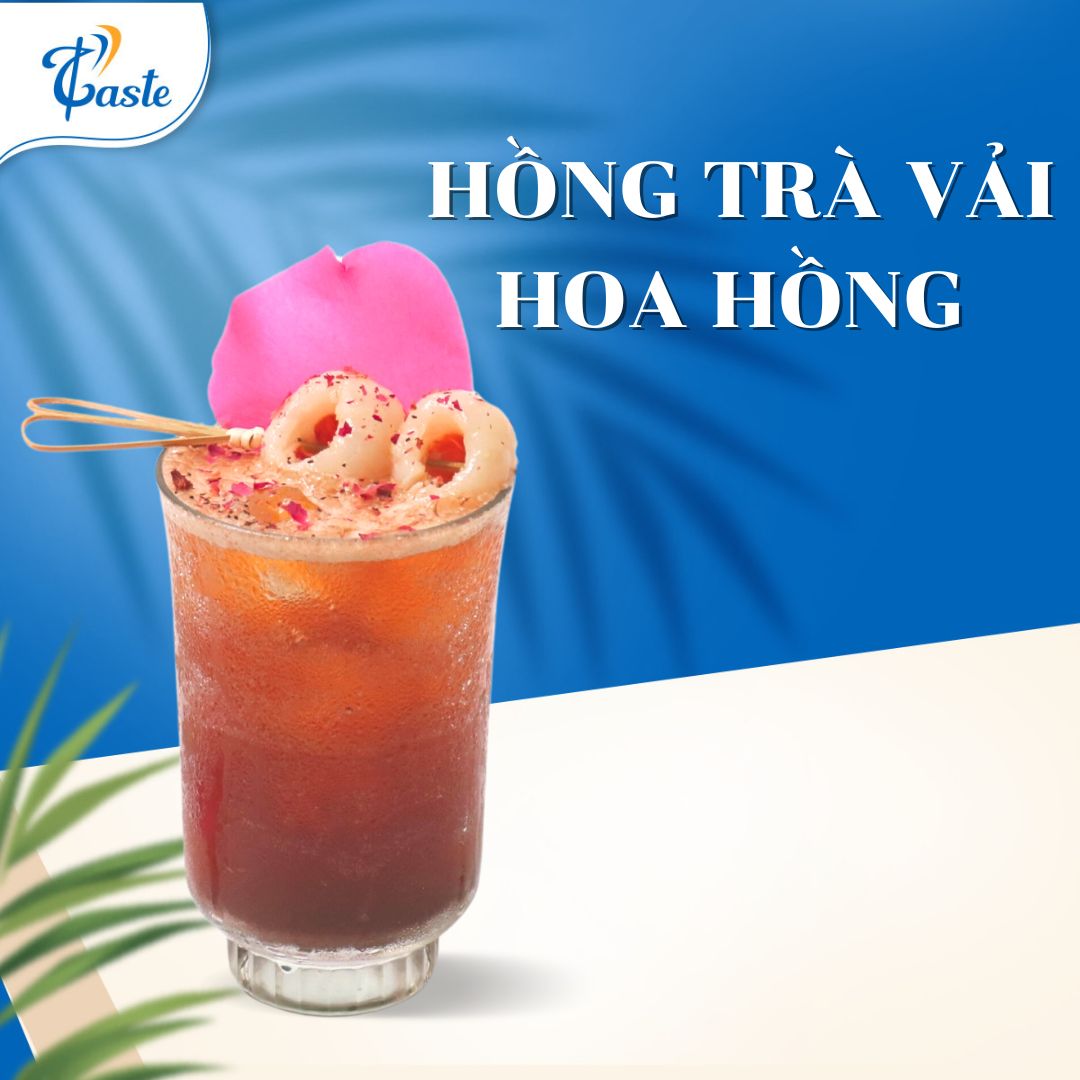 CÔNG THỨC HỒNG TRÀ VẢI HOA HỒNG
