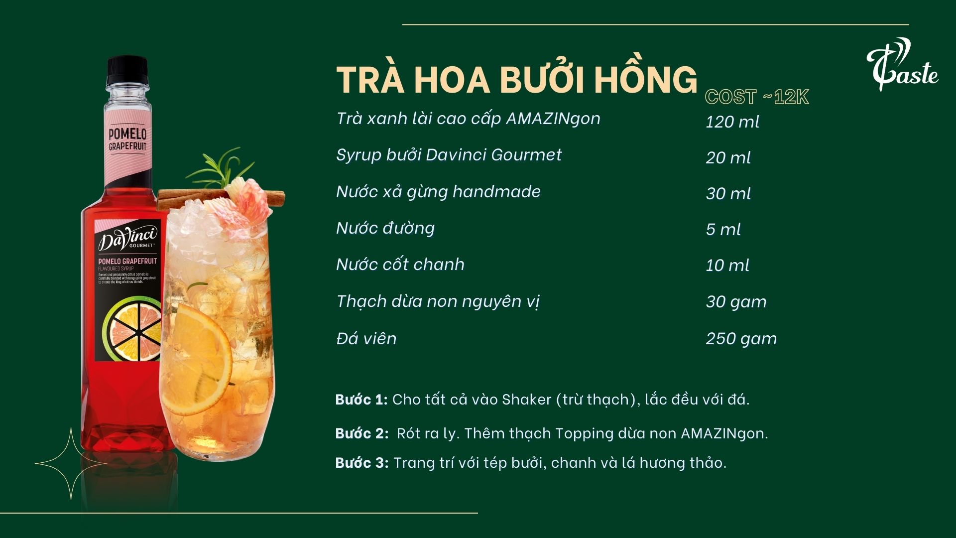 [BST Syrup Davinci Gourmet] Bùng Nổ Hương Vị Lễ Hội Cùng P-Taste