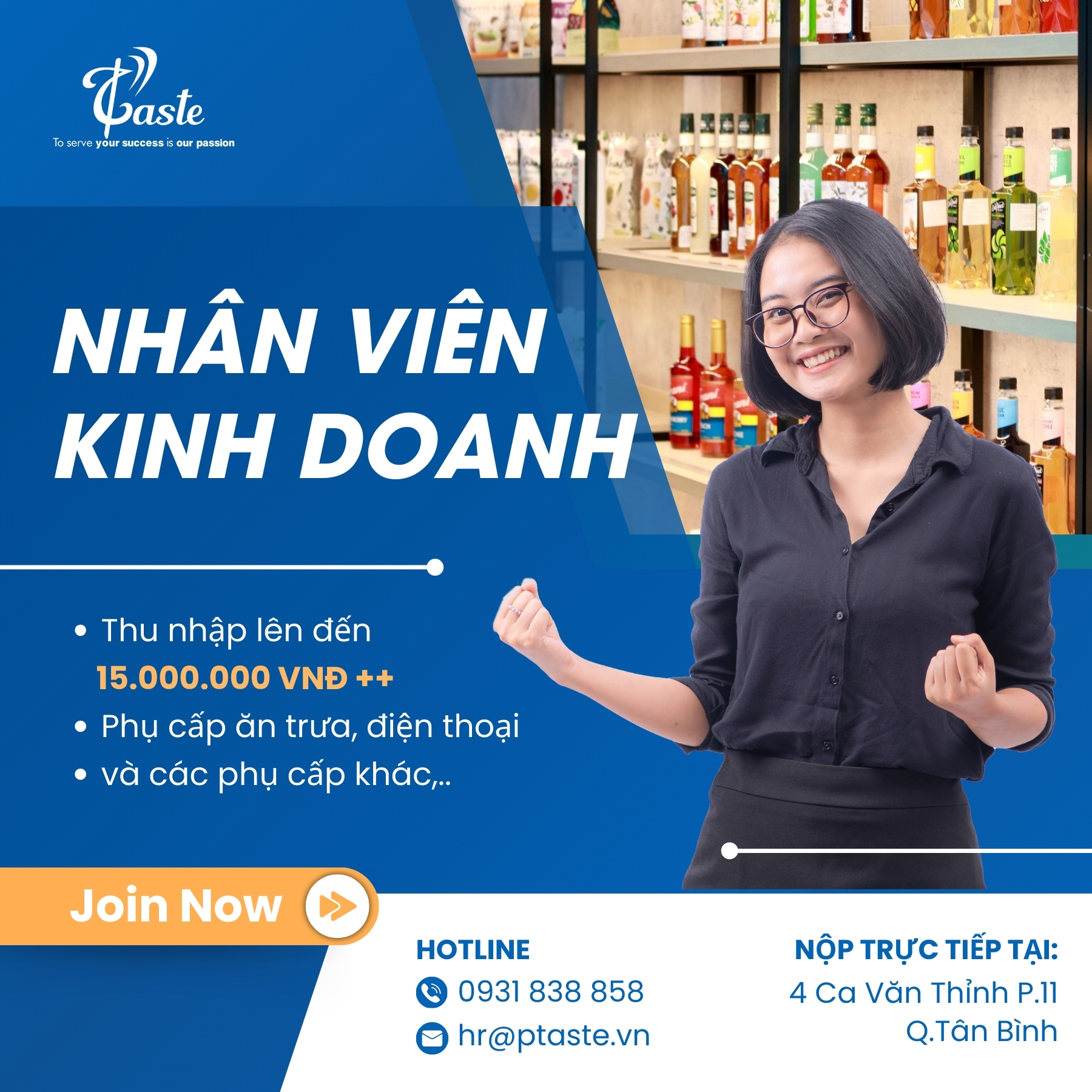 TUYỂN DỤNG VỊ TRÍ NHÂN VIÊN KINH DOANH