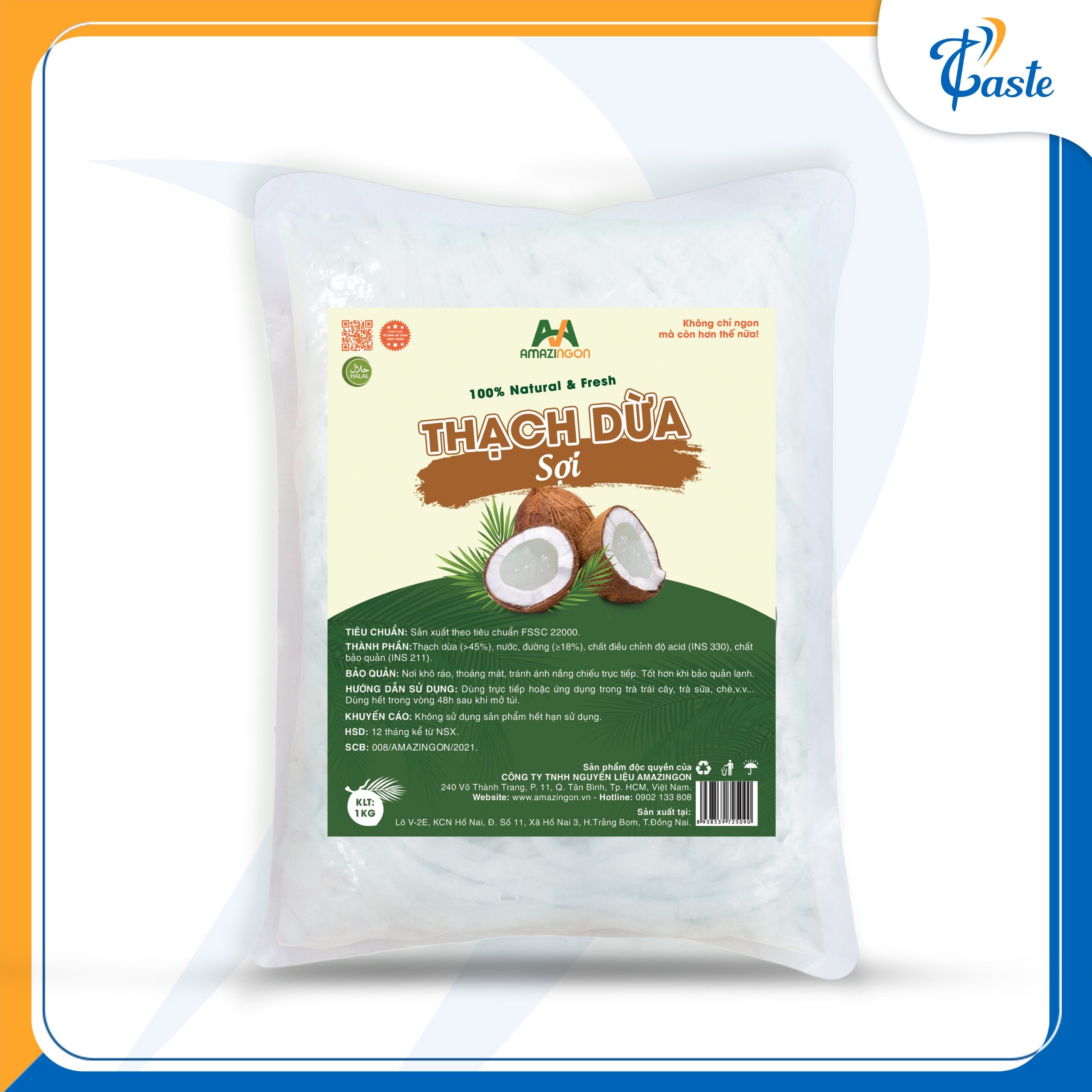THẠCH DỪA SỢI AMAZINGON 1KG