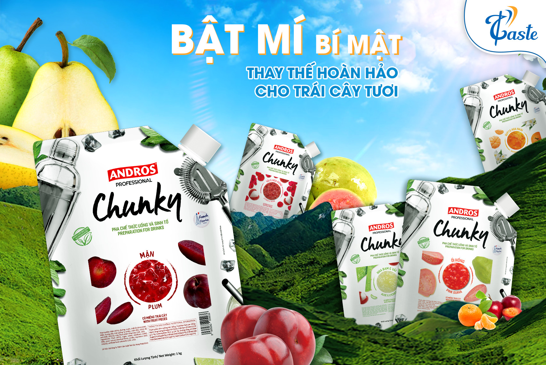 MỨT VIỆT QUẤT ANDROS CHUNKY 1KG