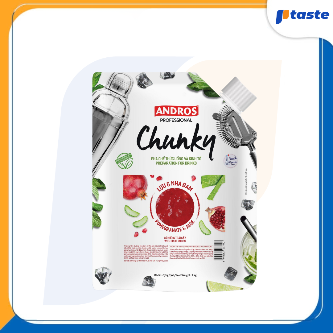 MỨT LỰU & NHA ĐAM ANDROS CHUNKY 1KG