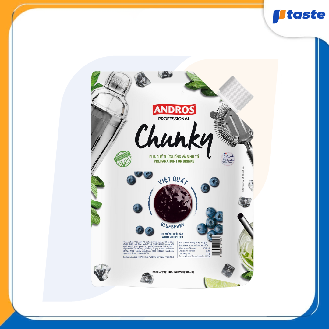 MỨT VIỆT QUẤT ANDROS CHUNKY 1KG