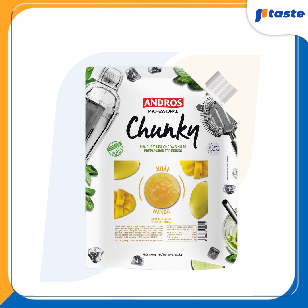 MỨT XOÀI ANDROS CHUNKY 1KG