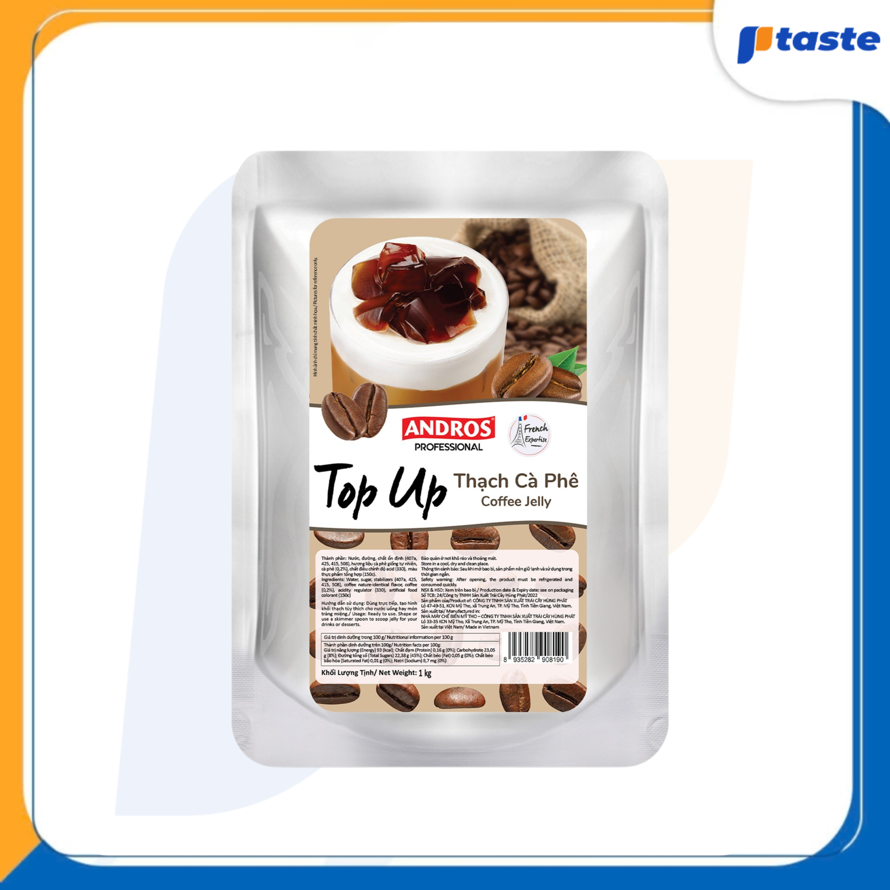 THẠCH CÀ PHÊ - TOP UP JELLY ANDROS 1KG