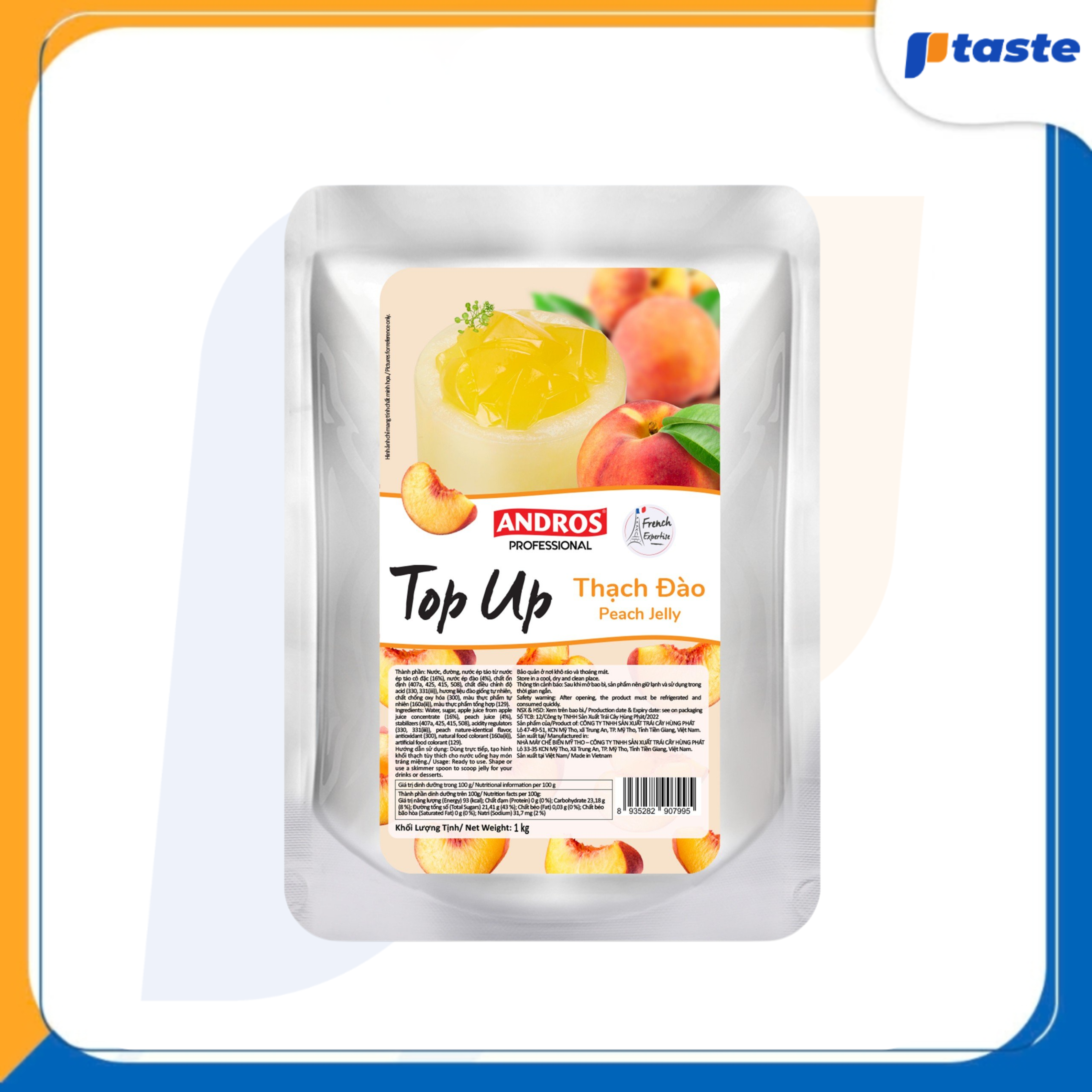 THẠCH ĐÀO - TOP UP JELLY ANDROS 1KG
