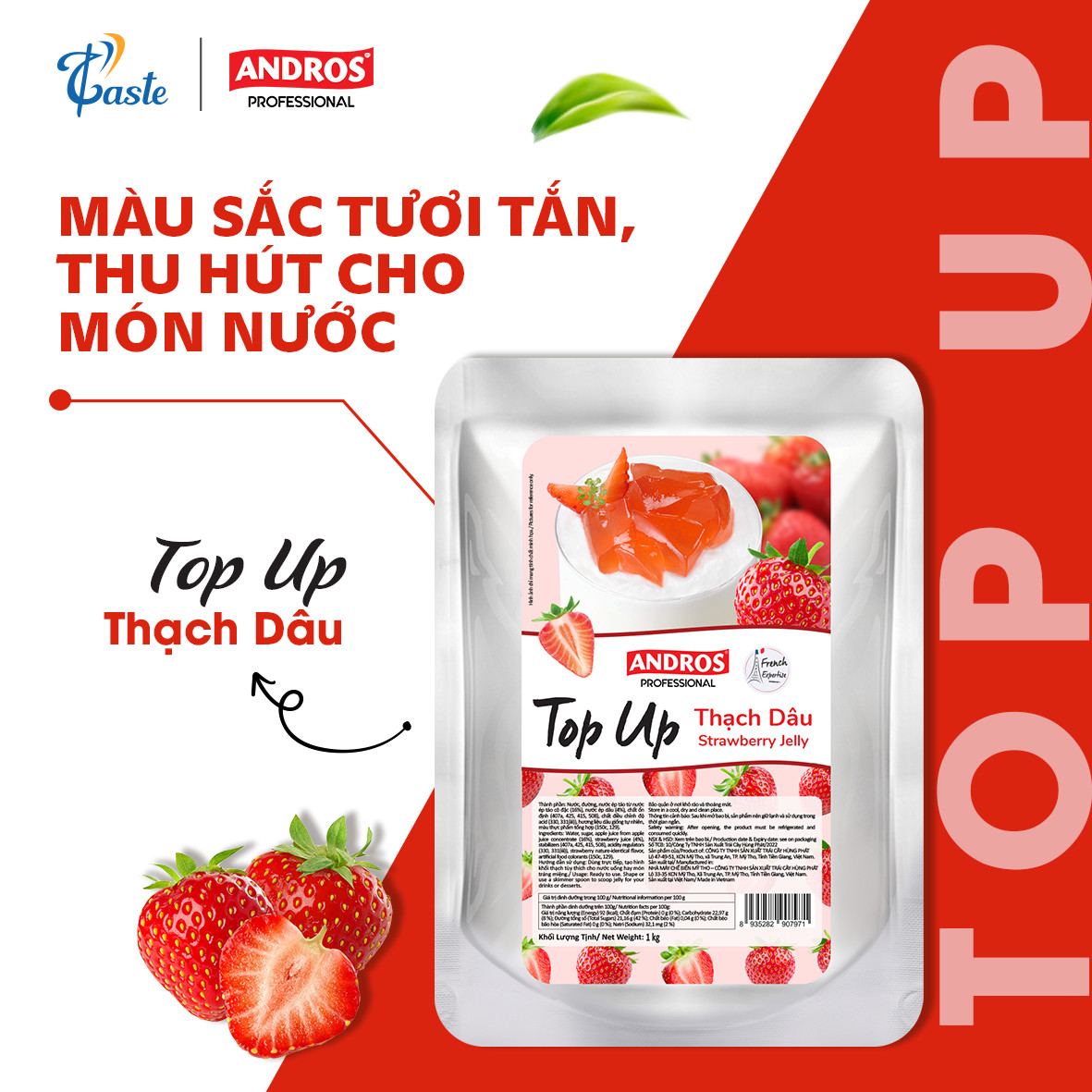 THẠCH ĐÀO - TOP UP JELLY ANDROS 1KG