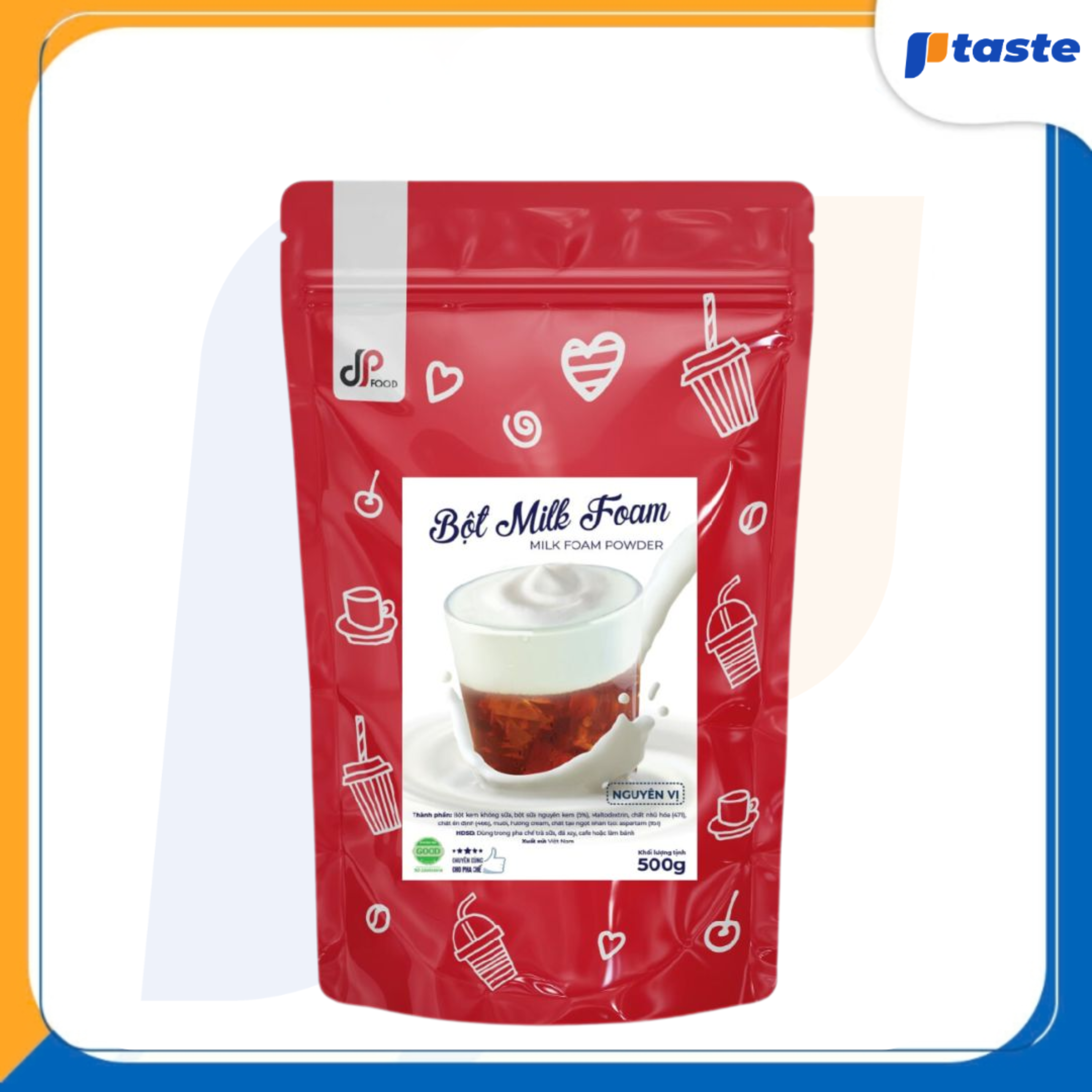 BỘT MILK FOAM NGUYÊN VỊ DP FOOD 500G
