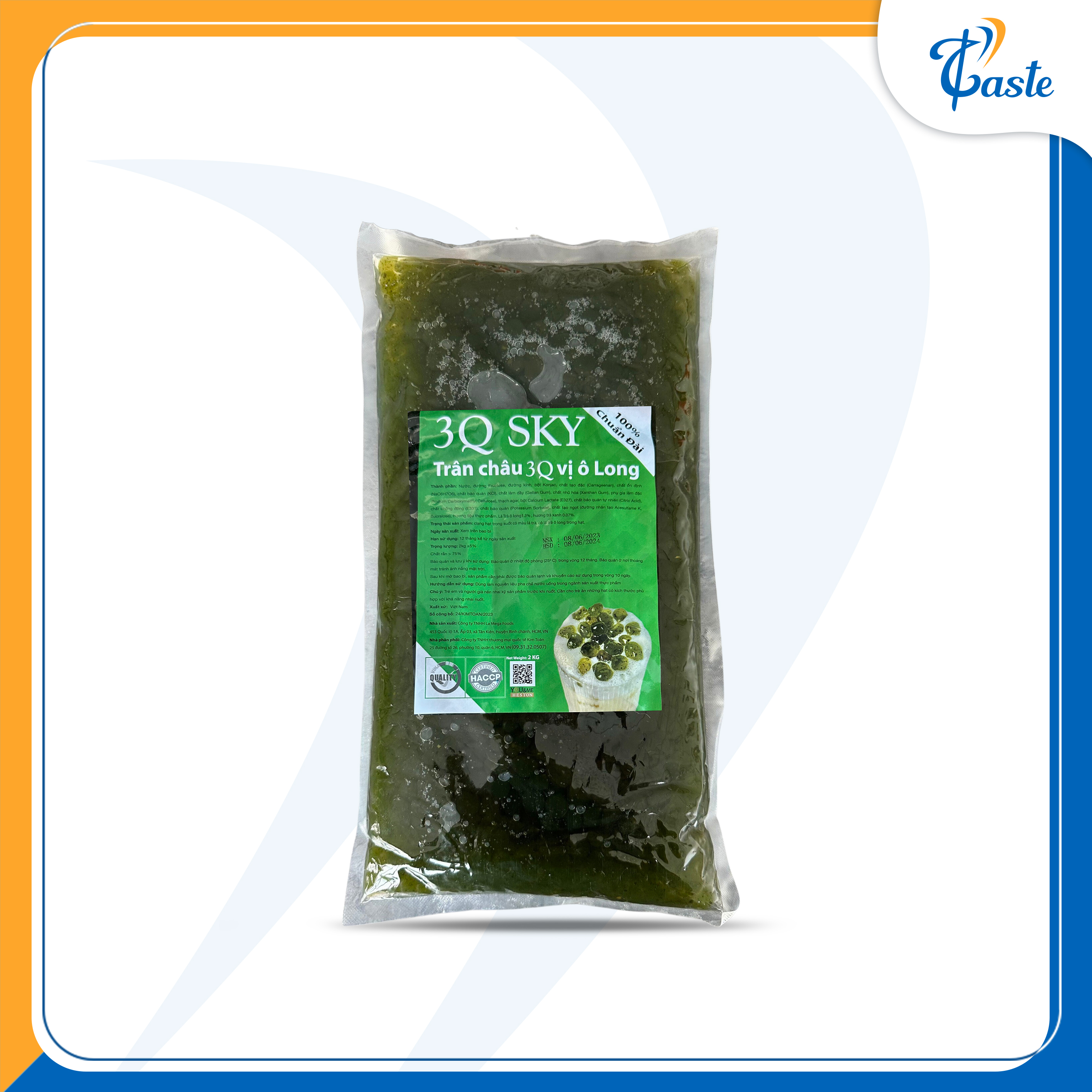 HẠT 3Q TRÂN CHÂU OOLONG - TÚI 2KG