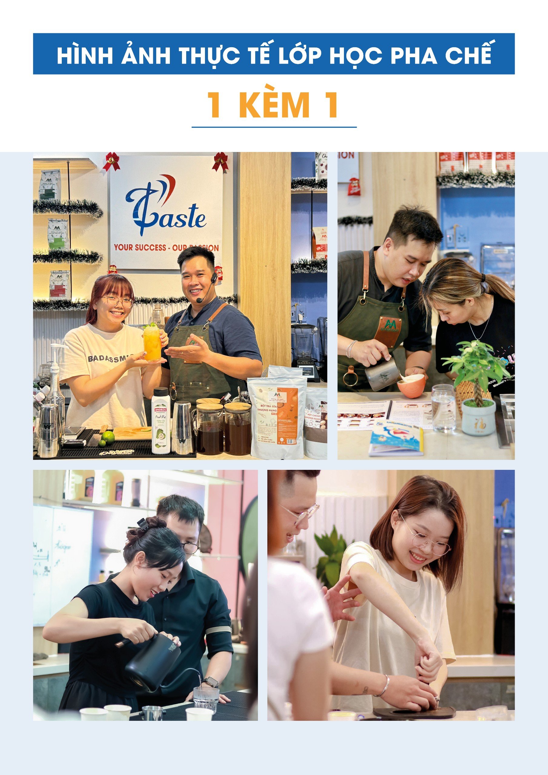 KHOÁ HỌC PHA CHẾ 1 KÈM 1